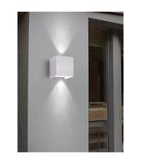 Applique Doppia Emissione Led Cob 12w Esterno Bianco Luce 4000k 3000k 6500k Es46         