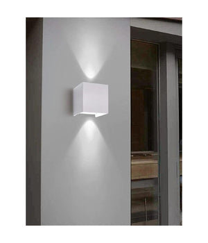 Applique Doppia Emissione Led Cob 12w Esterno Bianco Luce 4000k 3000k 6500k Es46         