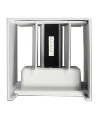 Applique Doppia Emissione Led Cob 12w Esterno Bianco Luce 4000k 3000k 6500k Es46         