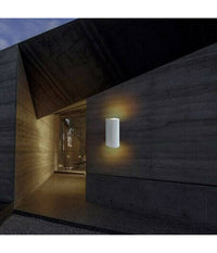 Applique Doppia Luce Led 10w Nero Bianco Lampada Parete Up Down Faretto Esterno         