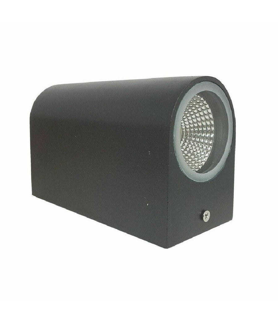 Applique Doppia Luce Led 10w Nero Bianco Lampada Parete Up Down Faretto Esterno  Nero-bianco Freddo      -