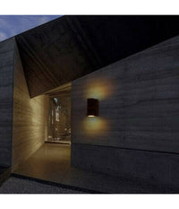 Applique Doppia Luce Led 10w Nero Bianco Lampada Parete Up Down Faretto Esterno  Nero-bianco Freddo      -