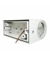 Applique Doppia Luce Led 10w Nero Bianco Lampada Parete Up Down Faretto Esterno         