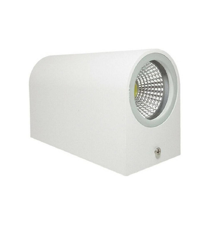 Applique Doppia Luce Led 10w Nero Bianco Lampada Parete Up Down Faretto Esterno         