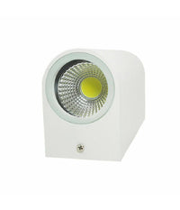 Applique Doppia Luce Led 10w Nero Bianco Lampada Parete Up Down Faretto Esterno  Bianco-bianco Freddo      -