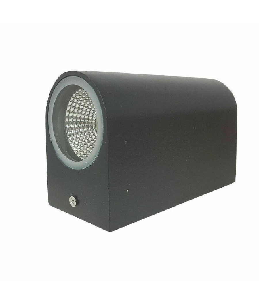 Applique Doppia Luce Led 10w Nero Bianco Lampada Parete Up Down Faretto Esterno  Nero-bianco Naturale      -