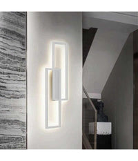 Applique Doppio Rettangolo 32 W Da Parete Abat Jour 3 Temperature Luce Aq25-b3c         