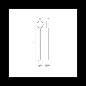 Lampada da parete Eclipsia bianca - 525x85x64mm GX53 - Applique da muro in metallo elegante