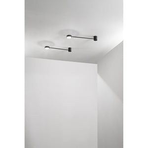 Lampada da parete Eclipsia nera - 525x85x64mm GX53 - Applique da muro in metallo elegante