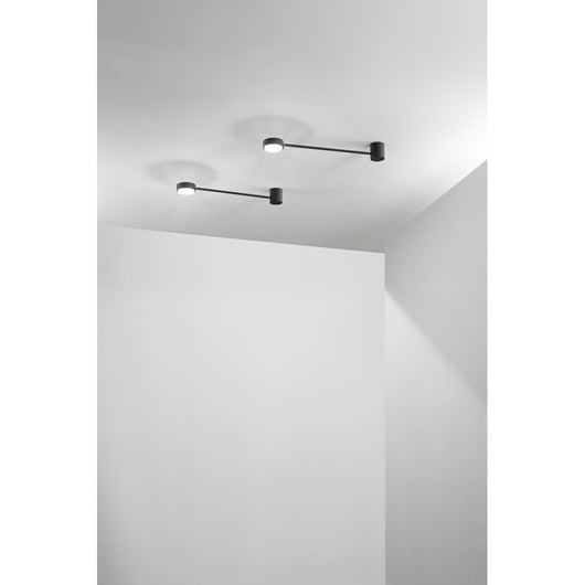 Lampada da parete Eclipsia nera - 525x85x64mm GX53 - Applique da muro in metallo elegante