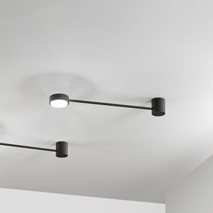 Lampada da parete Eclipsia nera - 525x85x64mm GX53 - Applique da muro in metallo elegante