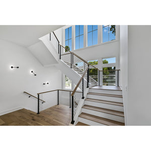 Lampada da parete Eclipsia nera - 325x85x64mm GX53 - Applique da muro in metallo elegante