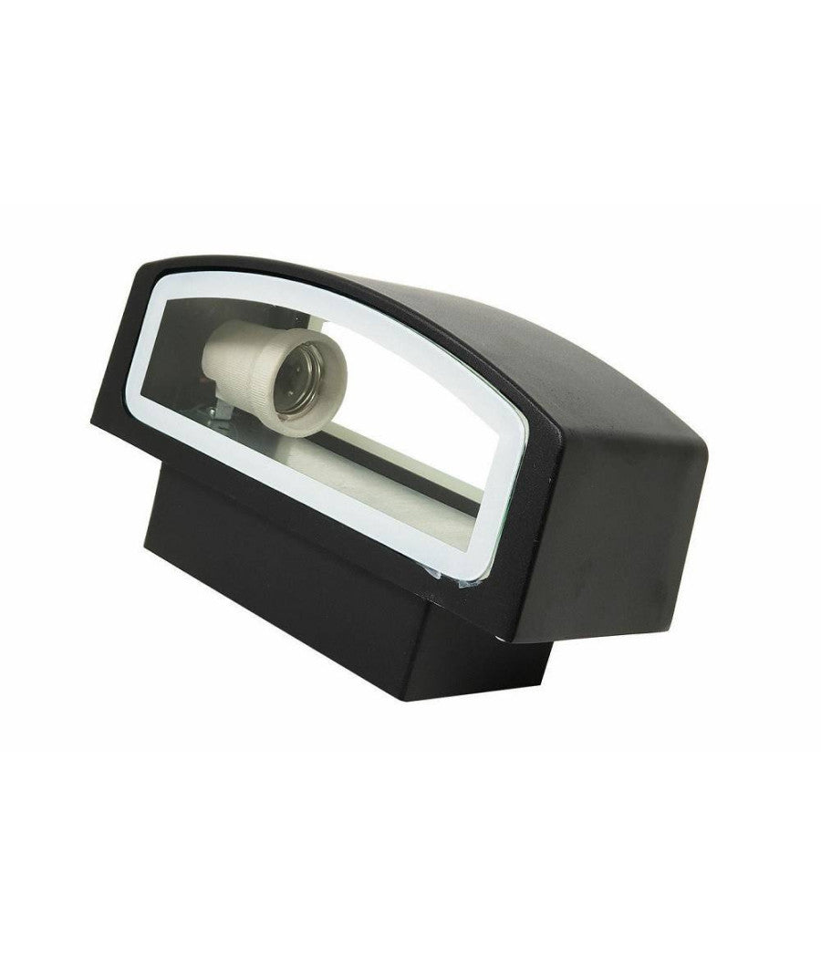 Applique Esterno 2 Vie E27 Max 60 Lampada Faretto Da Parete Luce Plafoniera 910  Nero       