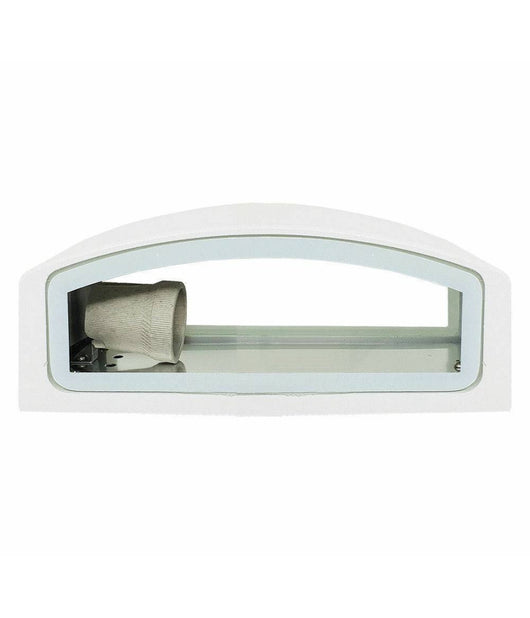 Applique Esterno 2 Vie E27 Max 60 Lampada Faretto Da Parete Luce Plafoniera 910  Bianco       