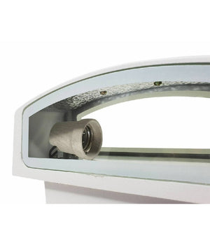 Applique Esterno 2 Vie E27 Max 60 Lampada Faretto Da Parete Luce Plafoniera 910         