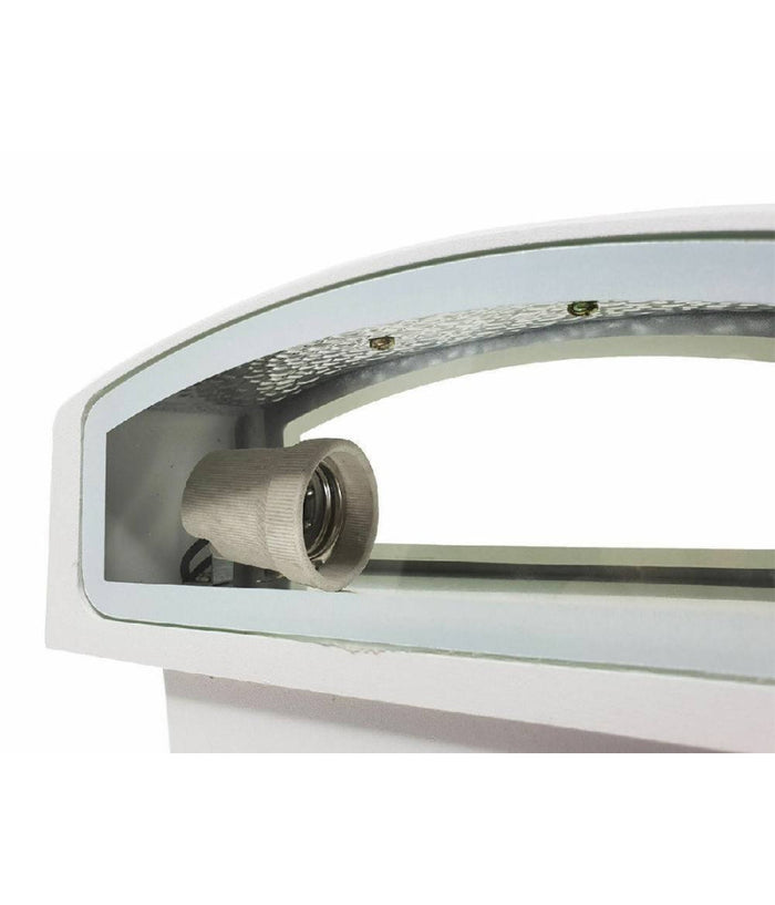 Applique Esterno 2 Vie E27 Max 60 Lampada Faretto Da Parete Luce Plafoniera 910         