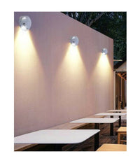 Applique Esterno Grigio 4w Impermeabile Ip65 Segnapassi Luce Fredda O Calda Es47  -bianco Caldo      -