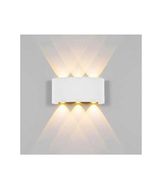 Applique Esterno Led 16 Watt Crown Ip65 Up & Down Bianco Luce Es64         