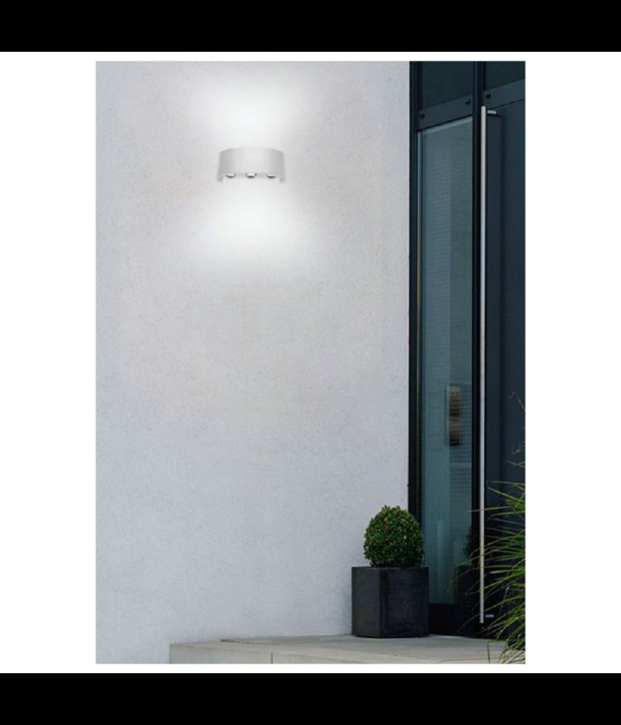 Applique Esterno Led 16 Watt Crown Ip65 Up & Down Bianco Luce Es64         