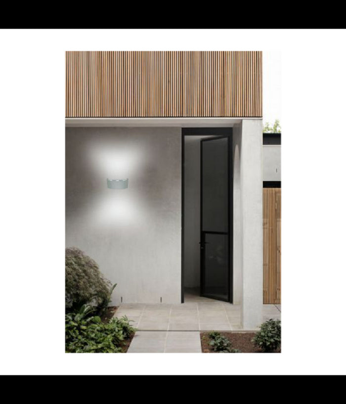 Applique Esterno Led 16w Crown Ip65 Up & Down Grigio Luce Calda Fredda Natural         