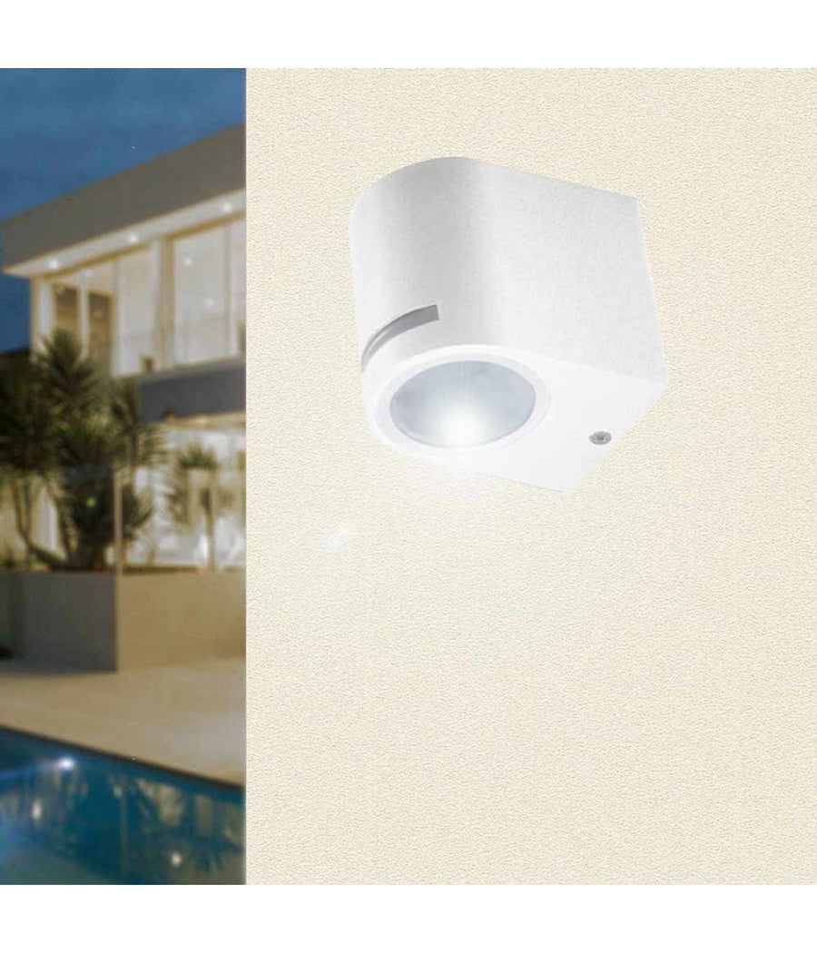Applique Esterno Parete Facciate Giardino Lampada Muro Attacco Gu10 Ip54 Gn-wl061  Bianco       
