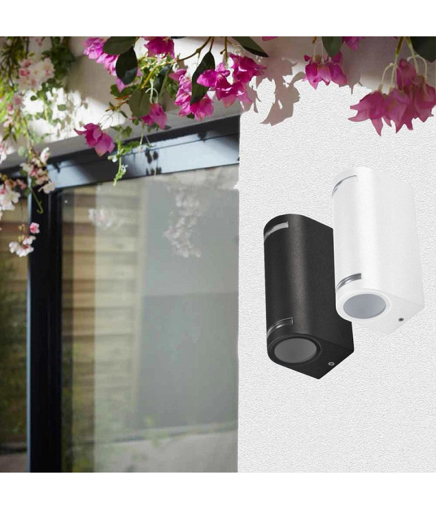 Applique Esterno Per Parete Facciate Giardino Lampada Up&down Gu10 Ip54 Gn-wl062         