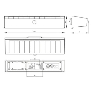 LÚZETE - APPLIQUE ESTERNO SOLARE IBRIDO 6W 4000K SENSORE IP44 BIANCO SUNDEW
