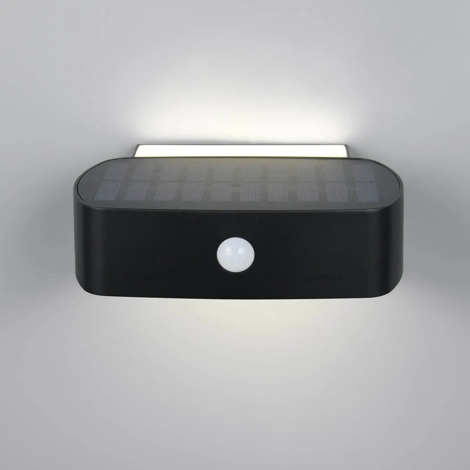 LÚZETE - APPLIQUE ESTERNO SOLARE IBRIDO 6W 4000K SENSORE IP44 NERO BEGA