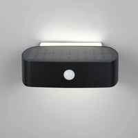 LÚZETE - APPLIQUE ESTERNO SOLARE IBRIDO 6W 4000K SENSORE IP44 NERO BEGA