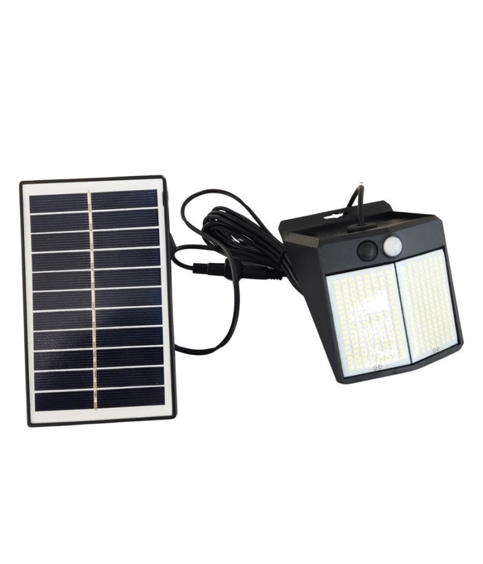 Applique Faretto Solare Da Esterno Con Pannello Sensore Luce 6500k Ip65 Sw2012-f         