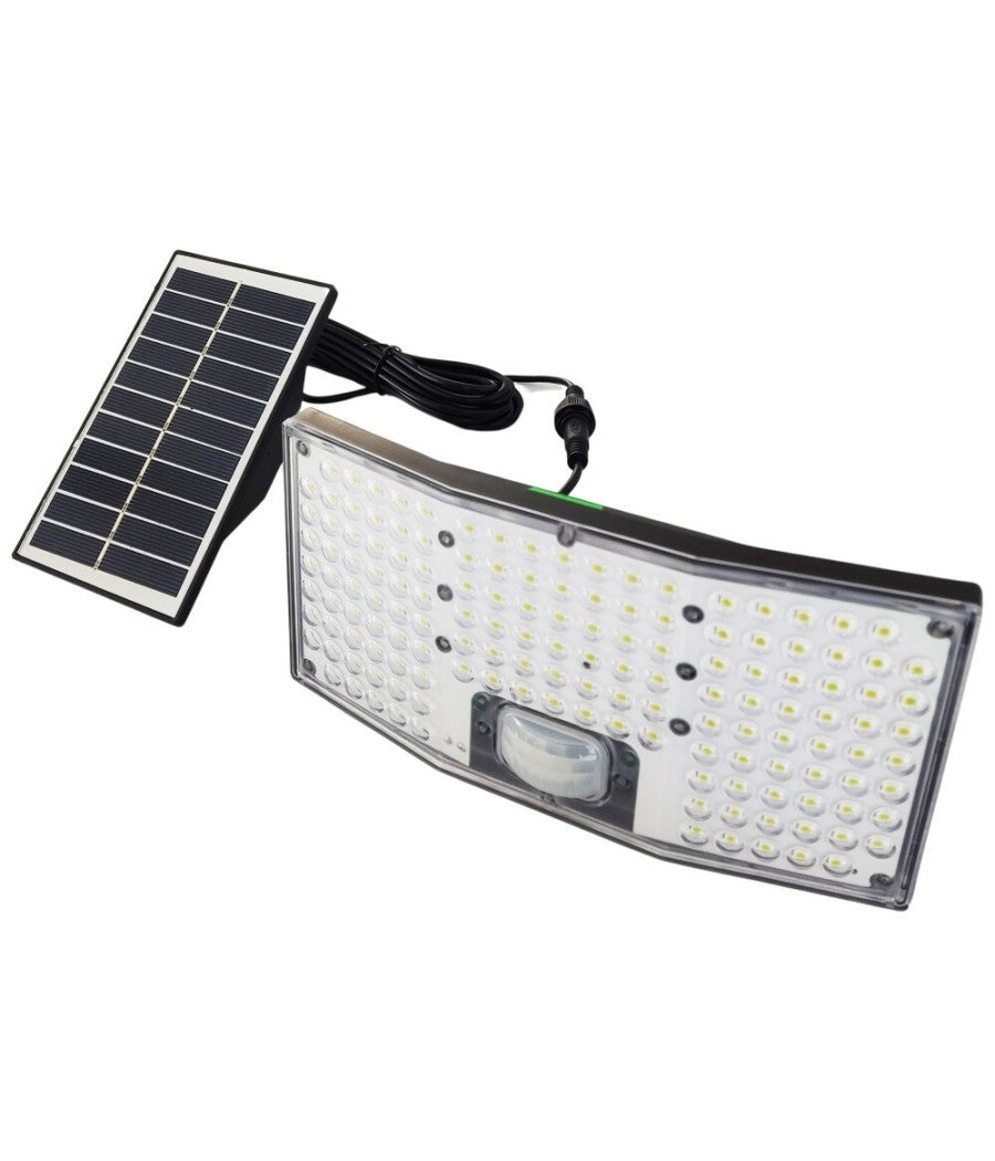 Applique Faretto Solare Da Esterno Con Pannello Sensore Luce Fredda Ip65 Sw2881-f         