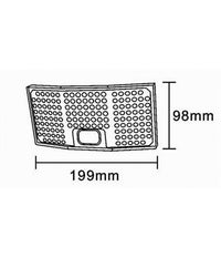 Applique Faretto Solare Da Esterno Con Pannello Sensore Luce Fredda Ip65 Sw2881-f         