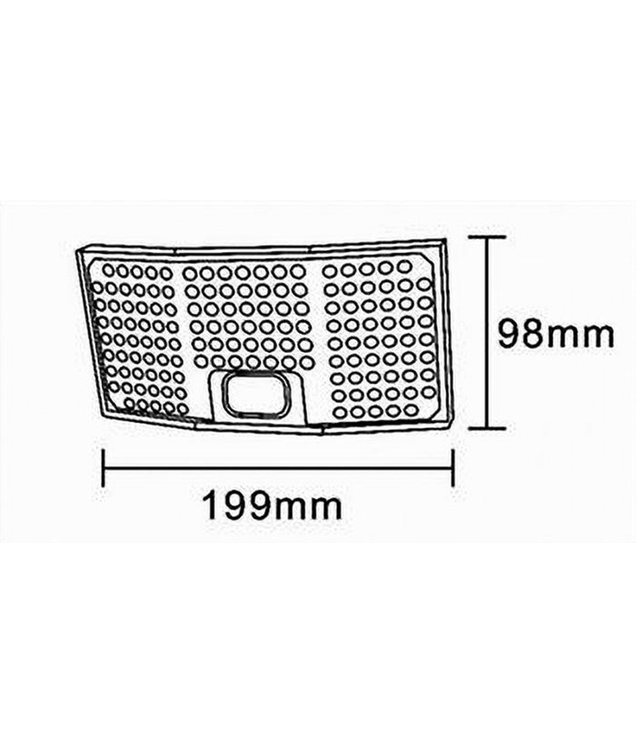 Applique Faretto Solare Da Esterno Con Pannello Sensore Luce Fredda Ip65 Sw2881-f         