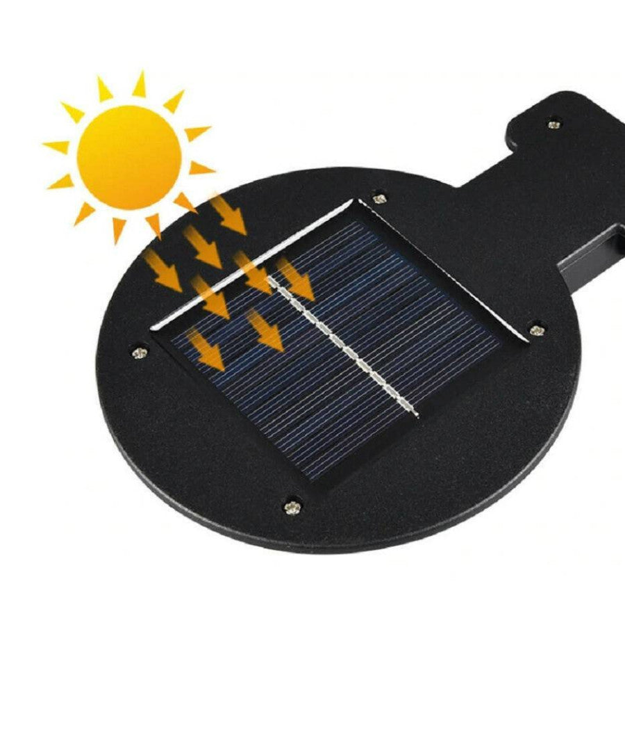 Applique Faro Lampione Pannello Solare Fotovoltaico Sensore Movimento Jx-166         