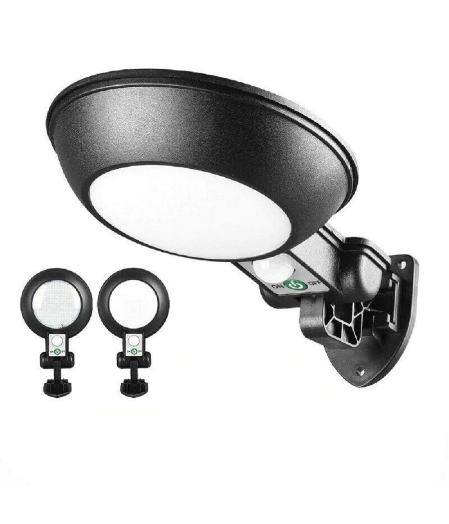 Applique Faro Lampione Pannello Solare Fotovoltaico Sensore Movimento Jx-166         