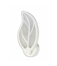 Applique Foglia A Parete 7 Watt Lampada Abat Jour Luce Fredda Calda Naturale E32         
