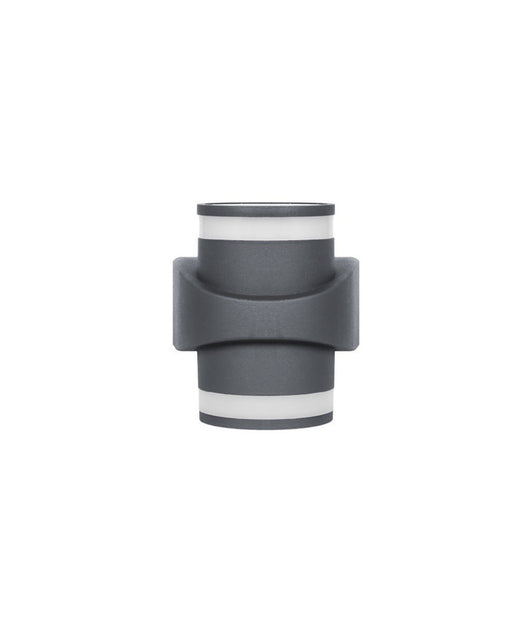 Applique In Alluminio 2x7w Con Doppia Emissione Corpo Grigio Luce 4000k Xc-9288         