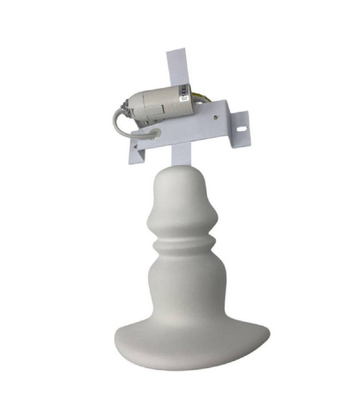 Applique In Gesso A Forma Lume A Parete Verniciabile Lumetto Attacco E14 Gs-e84         