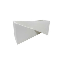 Trade Shop - Applique In Gesso Con Forma Asimetrica Doppia Emissione Luce G9 Da Parete Gs-e73 -