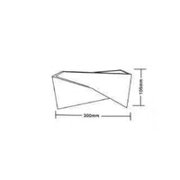 Trade Shop - Applique In Gesso Con Forma Asimetrica Doppia Emissione Luce G9 Da Parete Gs-e73 -