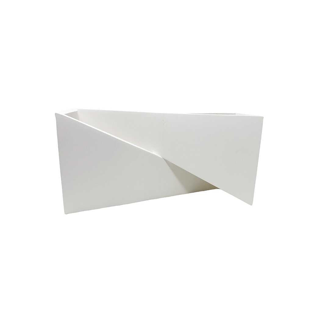 Trade Shop - Applique In Gesso Con Forma Asimetrica Doppia Emissione Luce G9 Da Parete Gs-e73 -