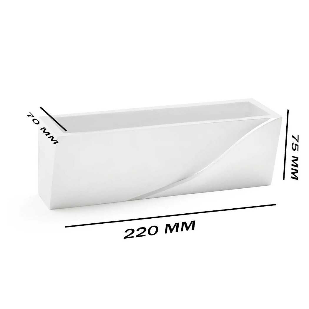 Trade Shop - Applique In Gesso Rettangolare Intaglio Doppia Luce Led Attacco G9 Parete Gs-e78 -