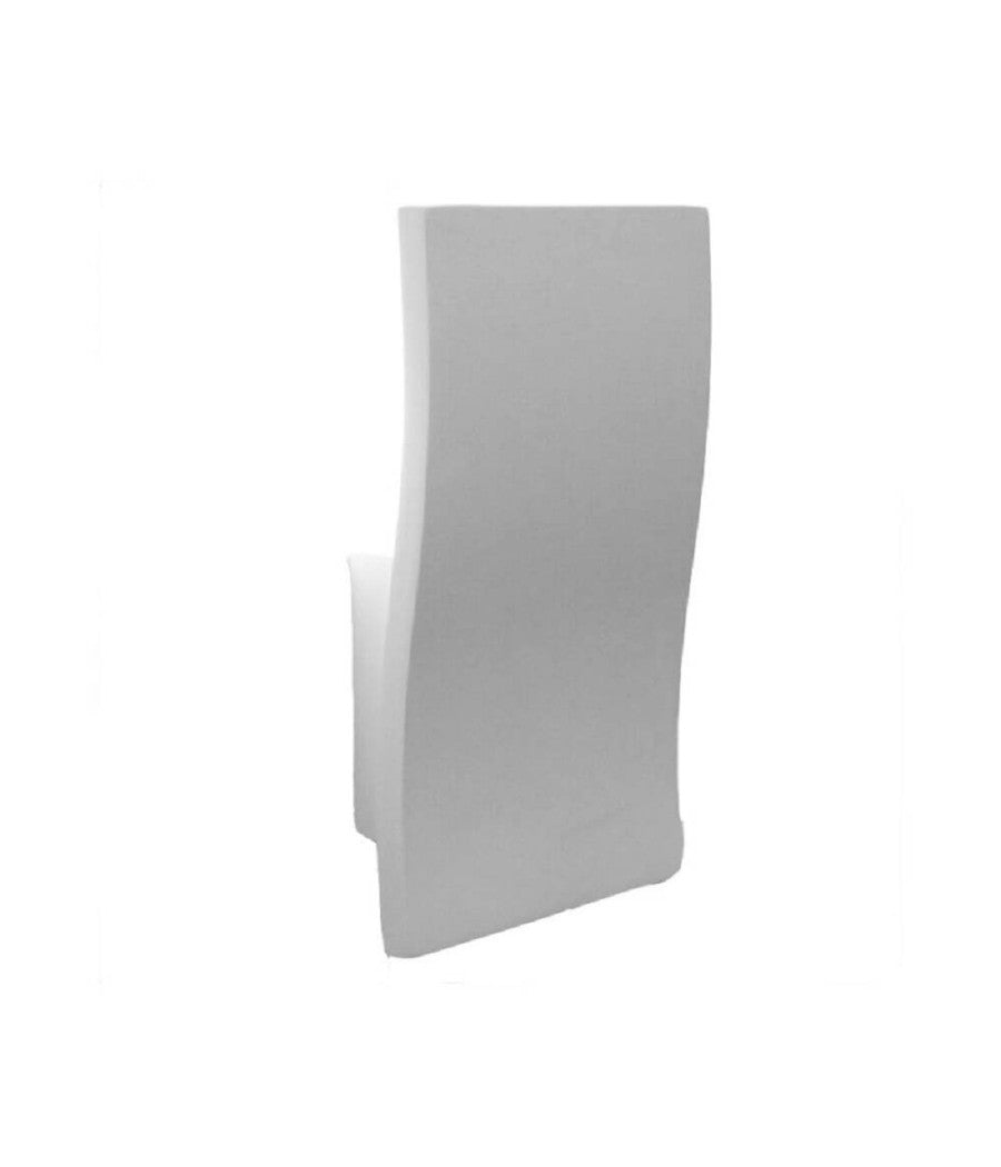 Applique In Gesso Rettangolare Ondulato Da Parete Verniciabile Attacco E14 Gs-e86         