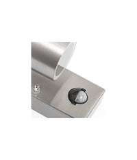 Applique Lampada Da Parete Corpo In Alluminio Con Sensore Movimento Gu10 Ip44         