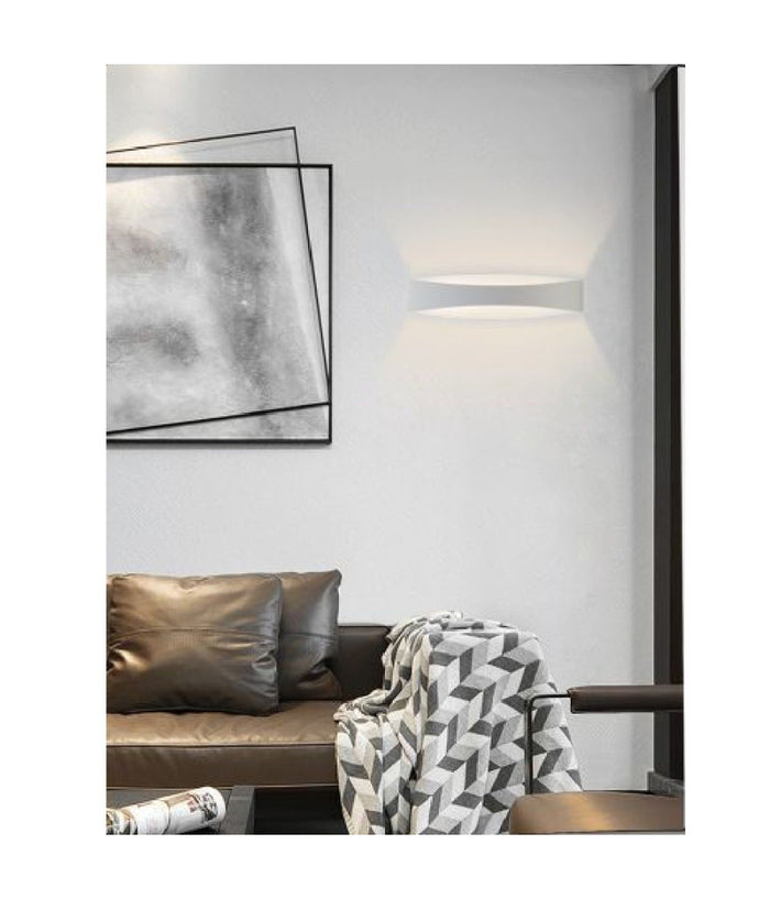 Applique Lampada Da Parete Luce Led Moderna 12 Watt Luce 4000k 6500k 3000k E59-b  -bianco Naturale      -