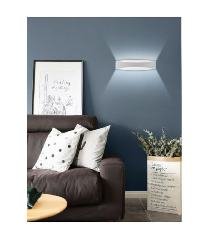 Applique Lampada Da Parete Luce Led Moderna 12 Watt Luce 4000k 6500k 3000k E59-b  -bianco Freddo      -