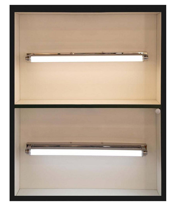 Applique Lampada Da Specchio Lineare Bagno Orientabile 9w Luce 4000k 6500k F01         