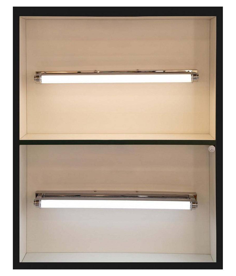 Applique Lampada Da Specchio Lineare Bagno Orientabile 9w Luce 4000k 6500k F01         