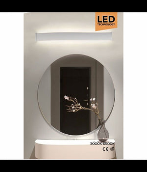 Applique Lampada Da Specchio Parete Bagno Lineare 9 Watt Luce Up&down 31 Cm F09         