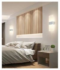 Applique Lampada Parete Led 8watt Doppia Emissione Luce 3000k 4000k 6500k E37  -bianco Naturale      -